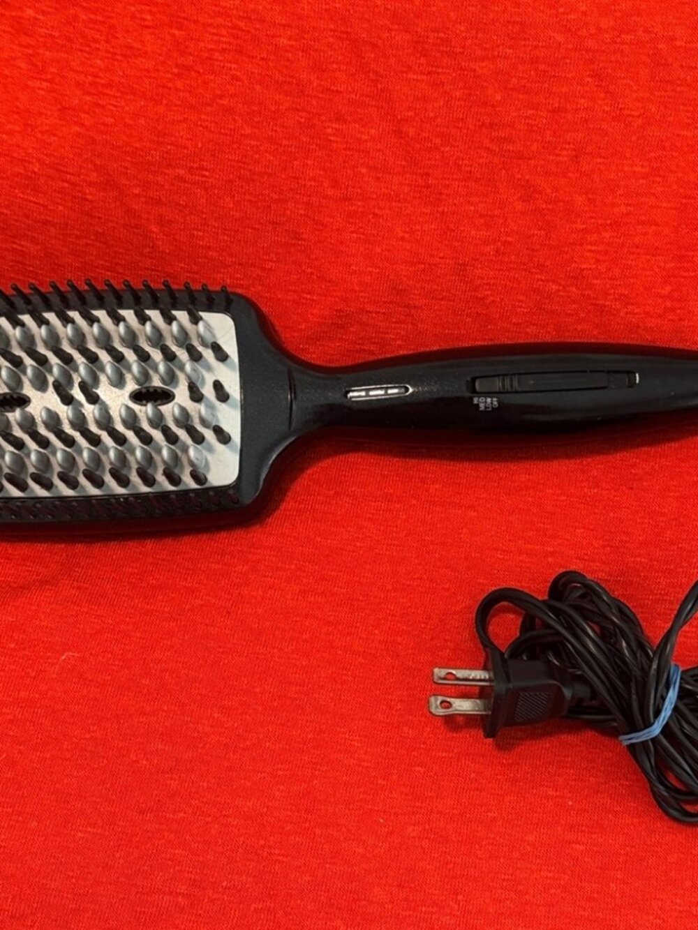 Sleek Black Hair Styling Brush